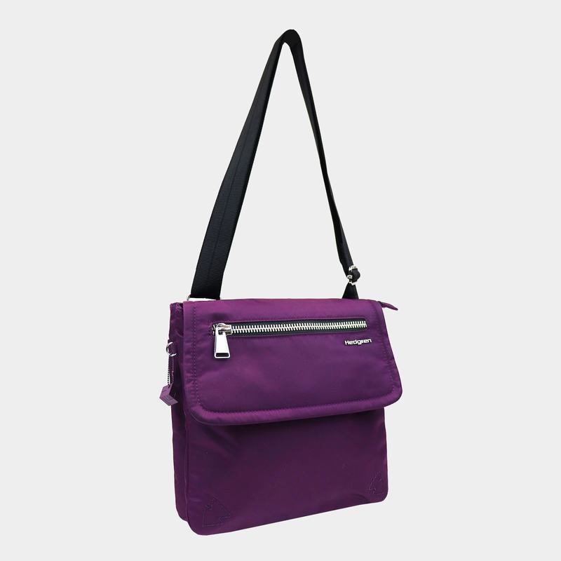 Women's Hedgren Victoria Sustainably Made Crossbody Bags Purple | VLP1763WQ