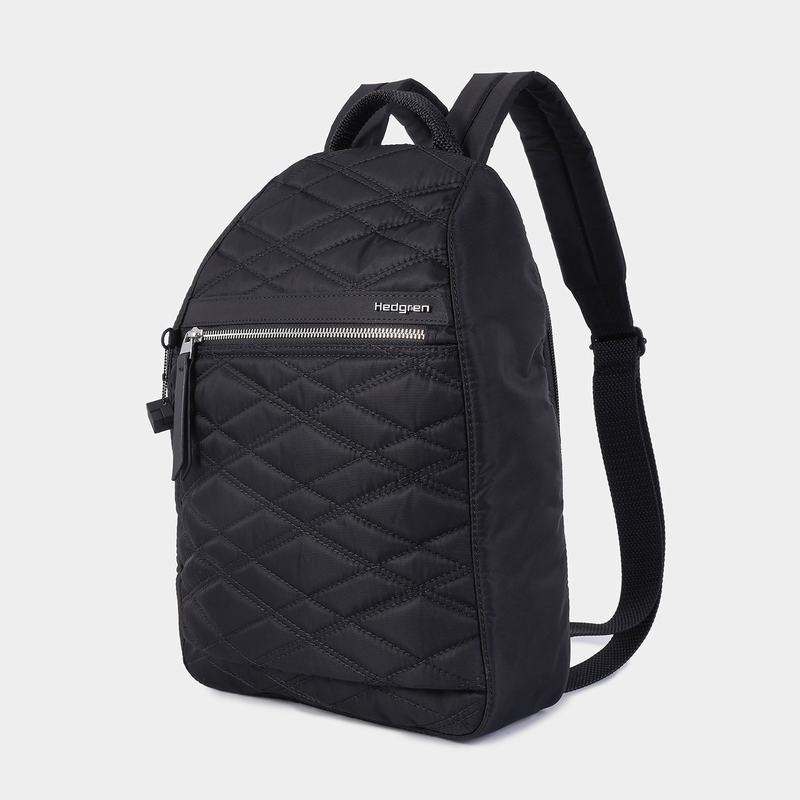 Women's Hedgren Vogue Large Backpacks Black | QVQ6532PQ