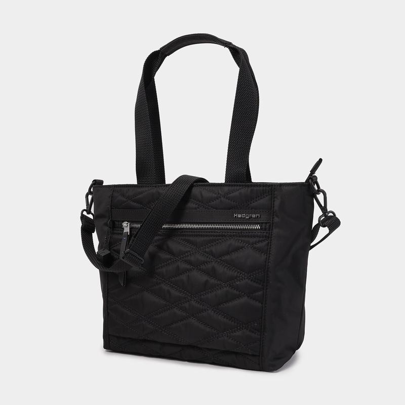 Women's Hedgren Zoe Medium Rfid Tote Bags Black | VGM1314LZ